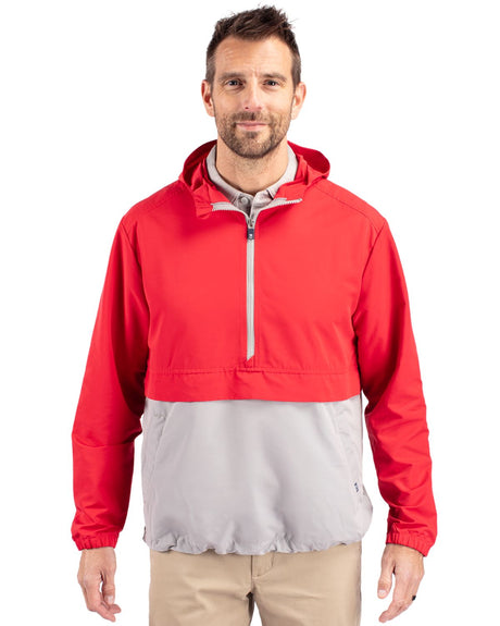 Cutter & Buck Men's Charter Packable Half Zip Anorak Jacket-1