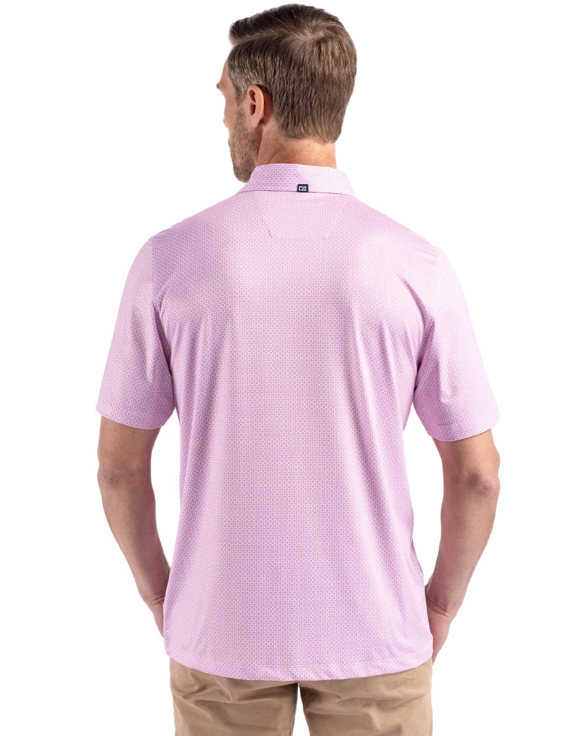 Cutter & Buck Men's Pike Recycled Diamond Dot Print Polo-5