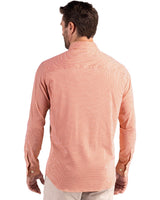 Cutter & Buck Men's Skyline Recycled Gingham Long Sleeve Button Down Dress Shirt-2