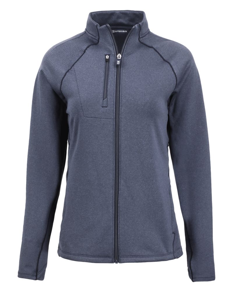 Cutter & Buck Women's Peshastin Recycled GridFleece Full Zip Jacket-5