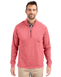 Cutter & Buck Men's Adapt Big & Tall Heathered Quarter Zip Pullover-1