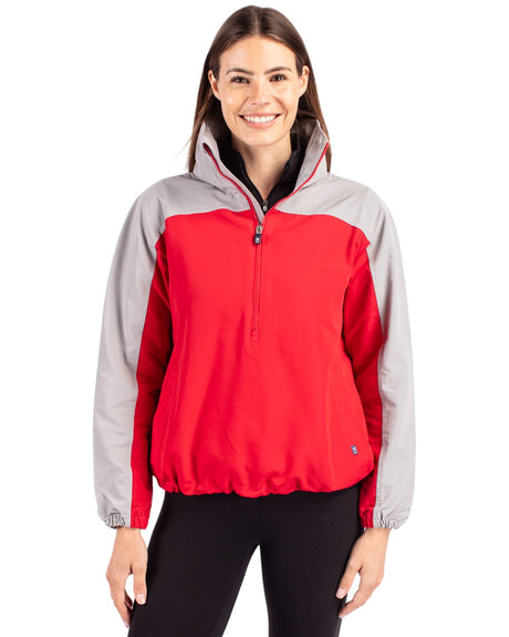 Cutter & Buck Women's Charter Packable Half Zip Anorak Jacket-1