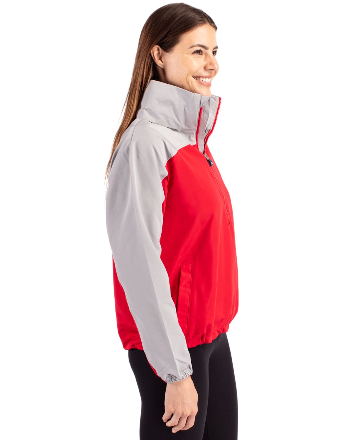 Cutter & Buck Women's Charter Packable Half Zip Anorak Jacket-3