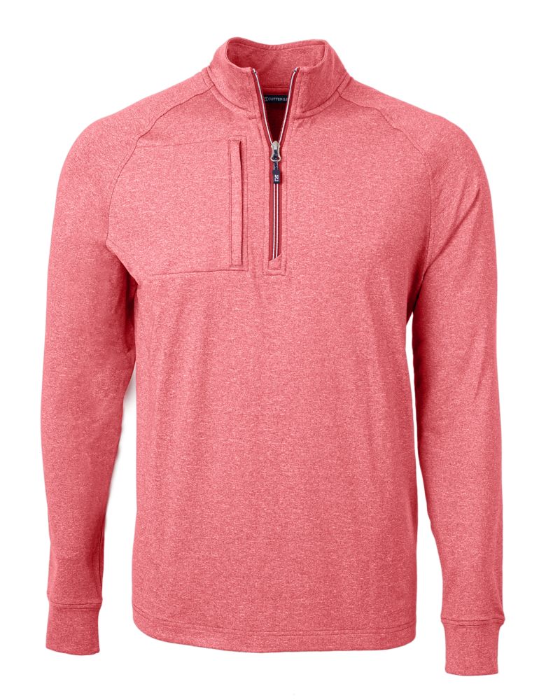 Cutter & Buck Men's Adapt Big & Tall Heathered Quarter Zip Pullover-5