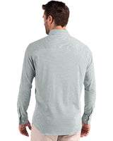 Cutter & Buck Men's Skyline Recycled Gingham Long Sleeve Button Down Dress Shirt-3