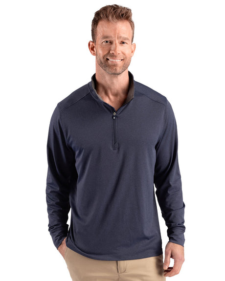Cutter & Buck Men's Forge Recycled Four-Way Stretch Quarter Zip Pullover-1