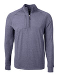 Cutter & Buck Men's Adapt Big & Tall Heathered Quarter Zip Pullover-1
