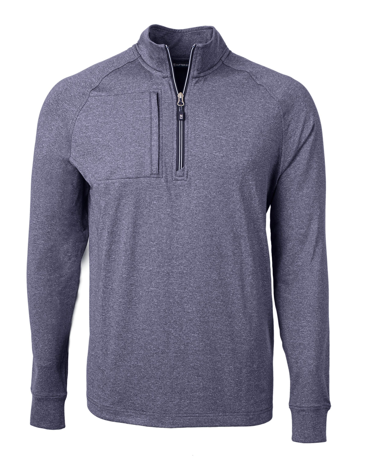 Cutter & Buck Men's Adapt Big & Tall Heathered Quarter Zip Pullover-1