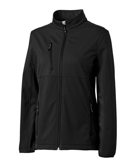 Clique Women's Narvik Recycled Colorblock Stretch Softshell Full Zip Jacket-1