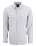 Cutter & Buck Men's Skyline Recycled Gingham Long Sleeve Button Down Dress Shirt-1