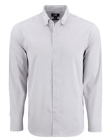 Cutter & Buck Men's Skyline Recycled Gingham Long Sleeve Button Down Dress Shirt-1