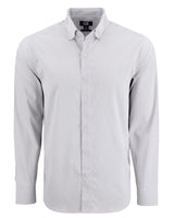 Cutter & Buck Men's Skyline Recycled Gingham Long Sleeve Button Down Dress Shirt-2