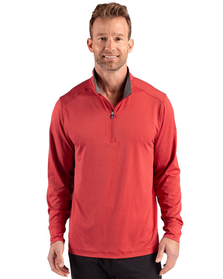 Cutter & Buck Men's Forge Recycled Four-Way Stretch Quarter Zip Pullover-1