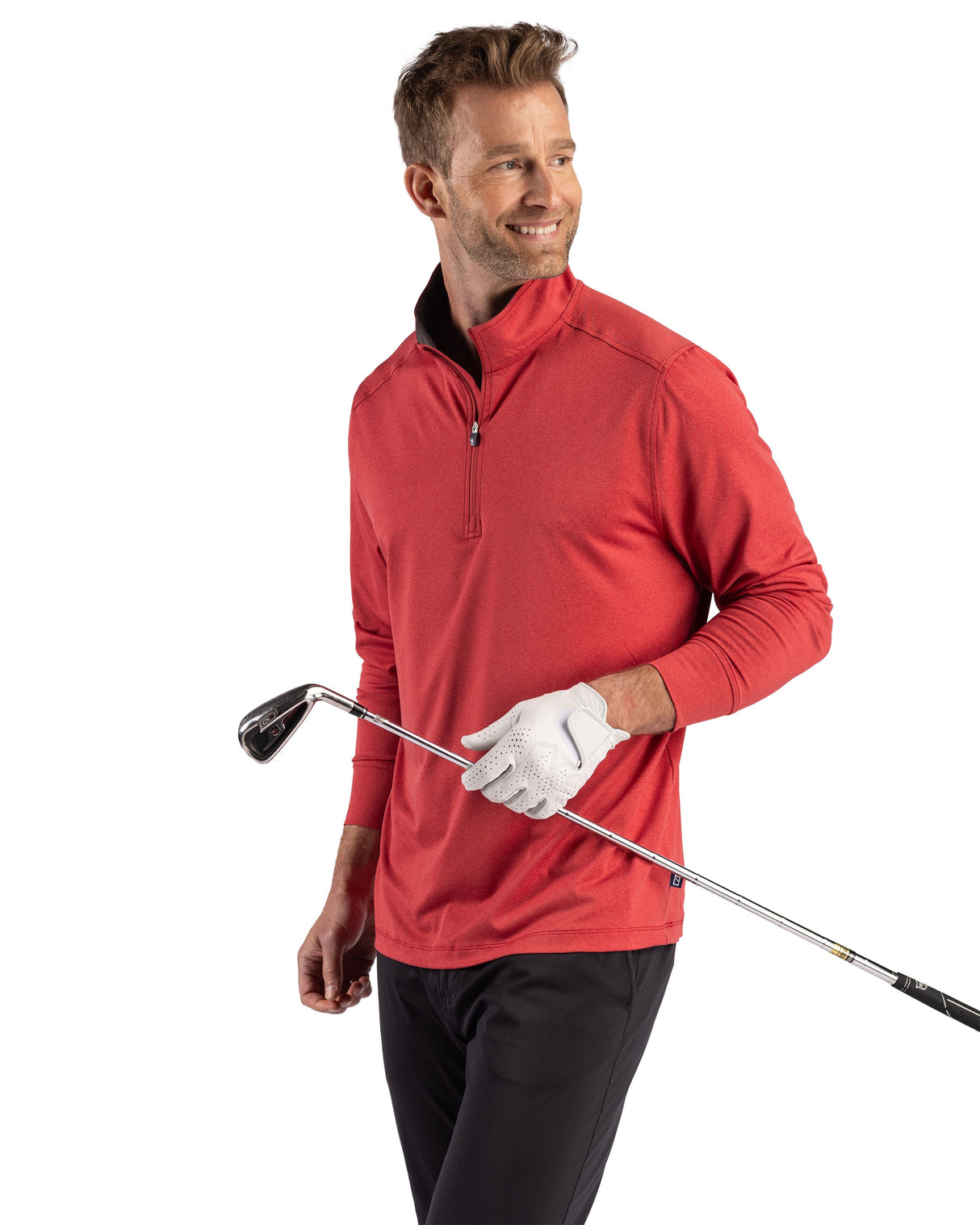 Cutter & Buck Men's Forge Recycled Four-Way Stretch Quarter Zip Pullover-7