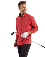 Cutter & Buck Men's Forge Recycled Four-Way Stretch Quarter Zip Pullover-7