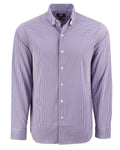 Cutter & Buck Men's Skyline Recycled Gingham Long Sleeve Button Down Dress Shirt-1