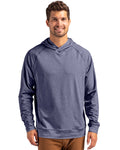 Cutter & Buck Men's Adapt Recycled Soft Knit Stretch Heathered Hooded Pullover-1