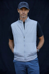 Cutter & Buck Men's Stealth Recycled Hybrid Quilted Windbreaker Vest-2