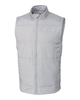 Cutter & Buck Men's Stealth Recycled Hybrid Quilted Windbreaker Vest-4
