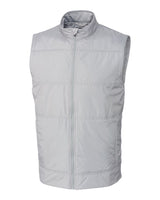 Cutter & Buck Men's Stealth Recycled Hybrid Quilted Windbreaker Vest-5