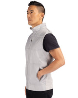 Cutter & Buck Men's Stealth Recycled Hybrid Quilted Windbreaker Vest-9
