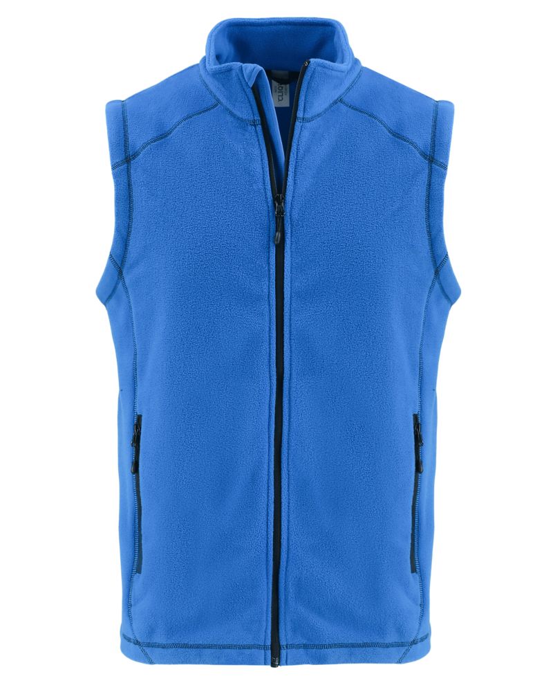 Clique Men's Powder Recycled Fleece Full Zip Vest-2