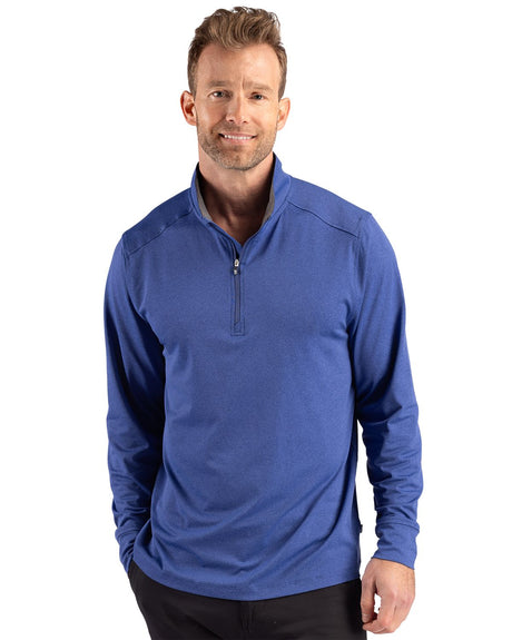 Cutter & Buck Men's Forge Recycled Four-Way Stretch Quarter Zip Pullover-1