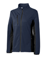 Clique Women's Narvik Recycled Colorblock Stretch Softshell Full Zip Jacket-1