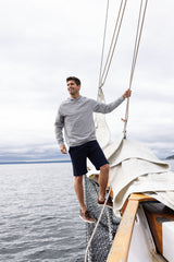Cutter & Buck Men's Adapt Recycled Soft Knit Stretch Heathered Hooded Pullover-11