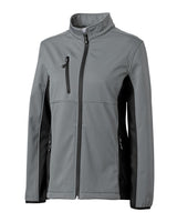Clique Women's Narvik Recycled Colorblock Stretch Softshell Full Zip Jacket-6