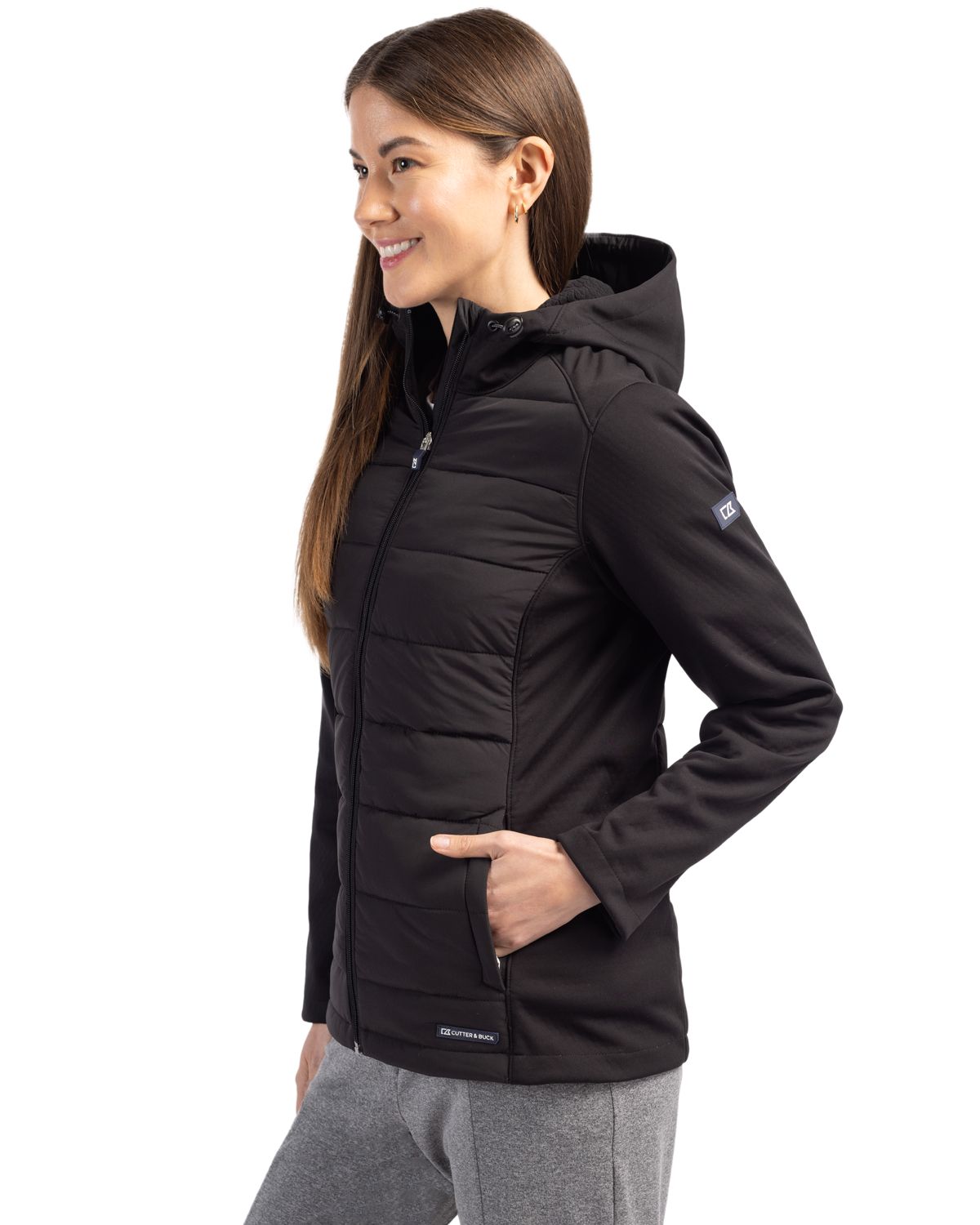 Cutter & Buck Women's Evoke Hybrid Full Zip Jacket-9