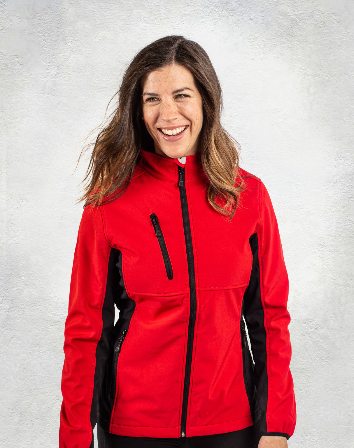 Clique Women's Narvik Recycled Colorblock Stretch Softshell Full Zip Jacket-4