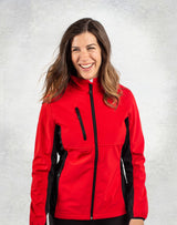 Clique Women's Narvik Recycled Colorblock Stretch Softshell Full Zip Jacket-4