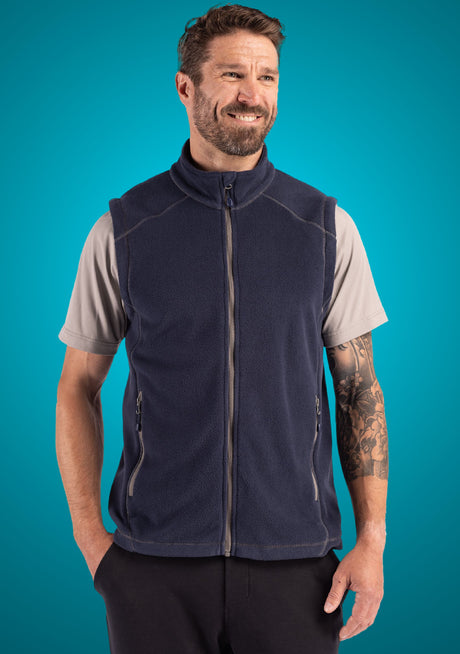 Clique Men's Powder Recycled Fleece Full Zip Vest-1