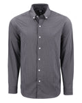 Cutter & Buck Men's Skyline Recycled Gingham Long Sleeve Button Down Dress Shirt-1