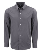 Cutter & Buck Men's Skyline Recycled Gingham Long Sleeve Button Down Dress Shirt-2