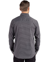 Cutter & Buck Men's Skyline Recycled Gingham Long Sleeve Button Down Dress Shirt-5
