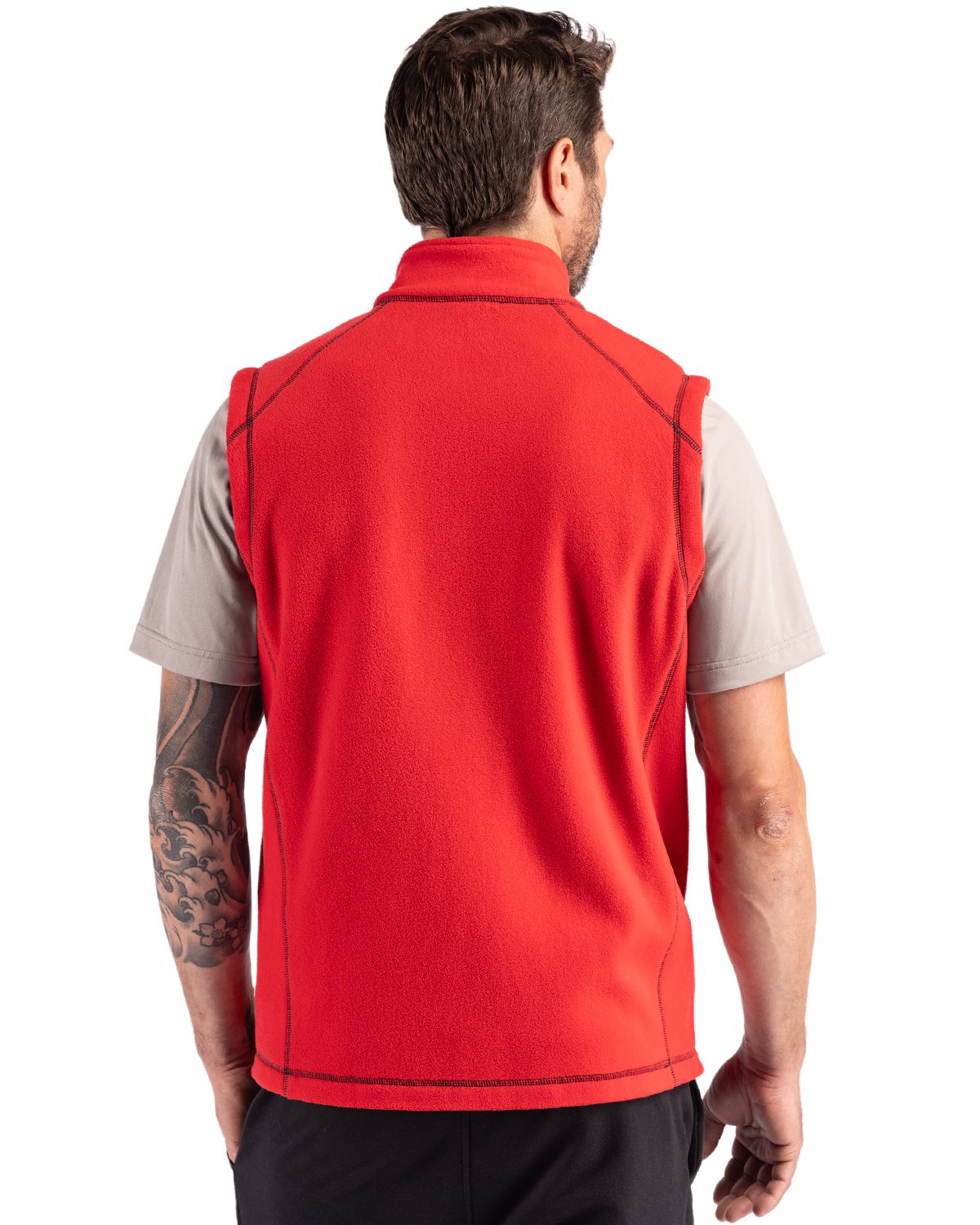 Clique Men's Powder Recycled Fleece Full Zip Vest-2