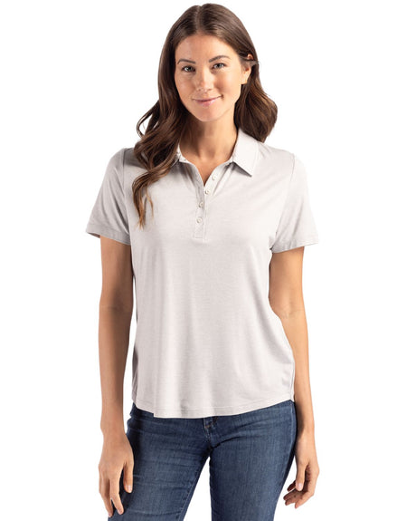Cutter & Buck Women's Coastline Recycled Double Peached Polo-1