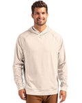 Cutter & Buck Men's Adapt Recycled Soft Knit Stretch Heathered Hooded Pullover-1