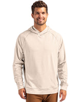 Cutter & Buck Men's Adapt Recycled Soft Knit Stretch Heathered Hooded Pullover-1