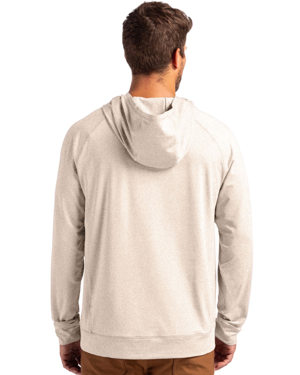 Cutter & Buck Men's Adapt Recycled Soft Knit Stretch Heathered Hooded Pullover-2
