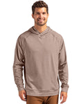 Cutter & Buck Men's Adapt Recycled Soft Knit Stretch Heathered Hooded Pullover-1