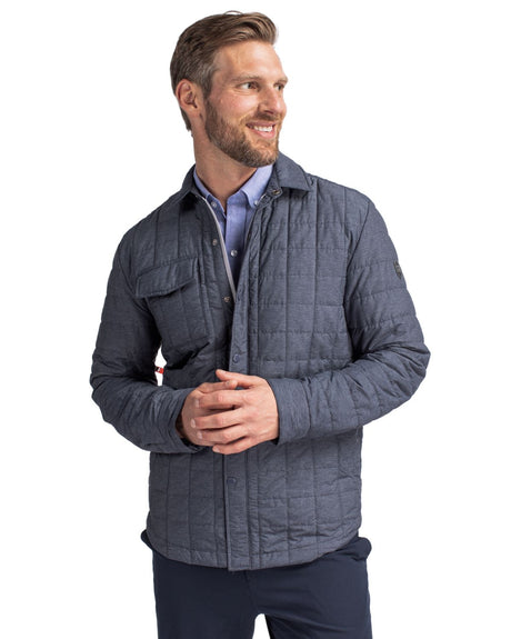 Cutter & Buck Men's Rainier Recycled Insulated Puffer Full Zip Shirt Jacket-1
