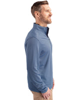 Cutter & Buck Men's Virtue Recycled Micro Stripe Featherlight Pique Quarter Zip Pullover-3
