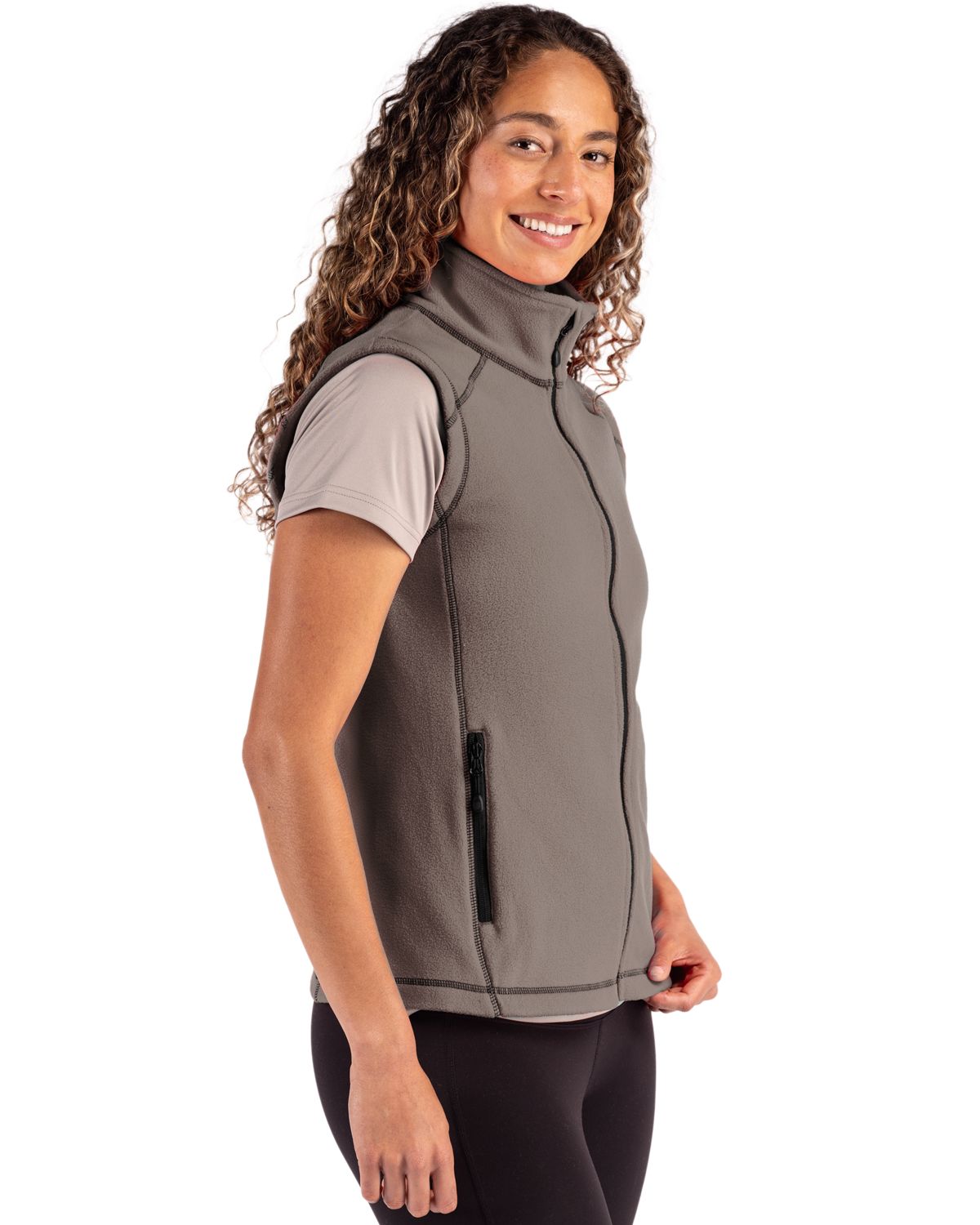 Clique Women's Powder Recycled Fleece Full Zip Vest-6