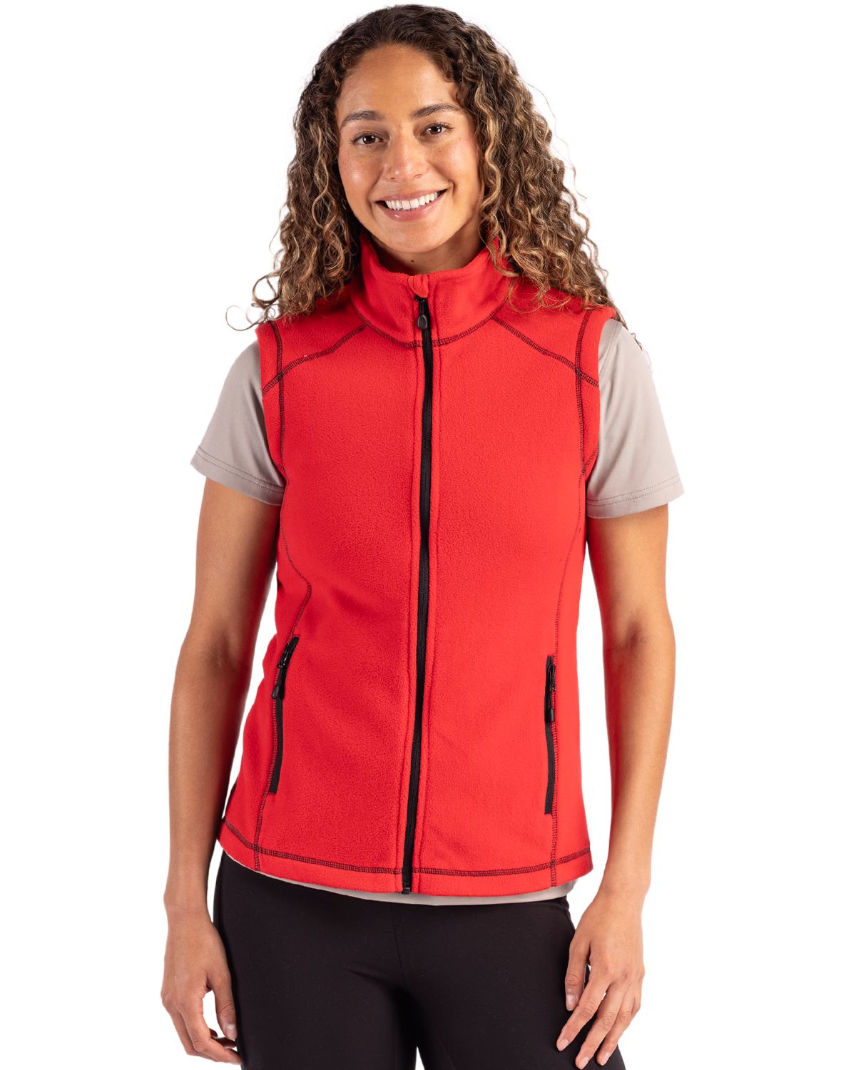 Clique Women's Powder Recycled Fleece Full Zip Vest-4