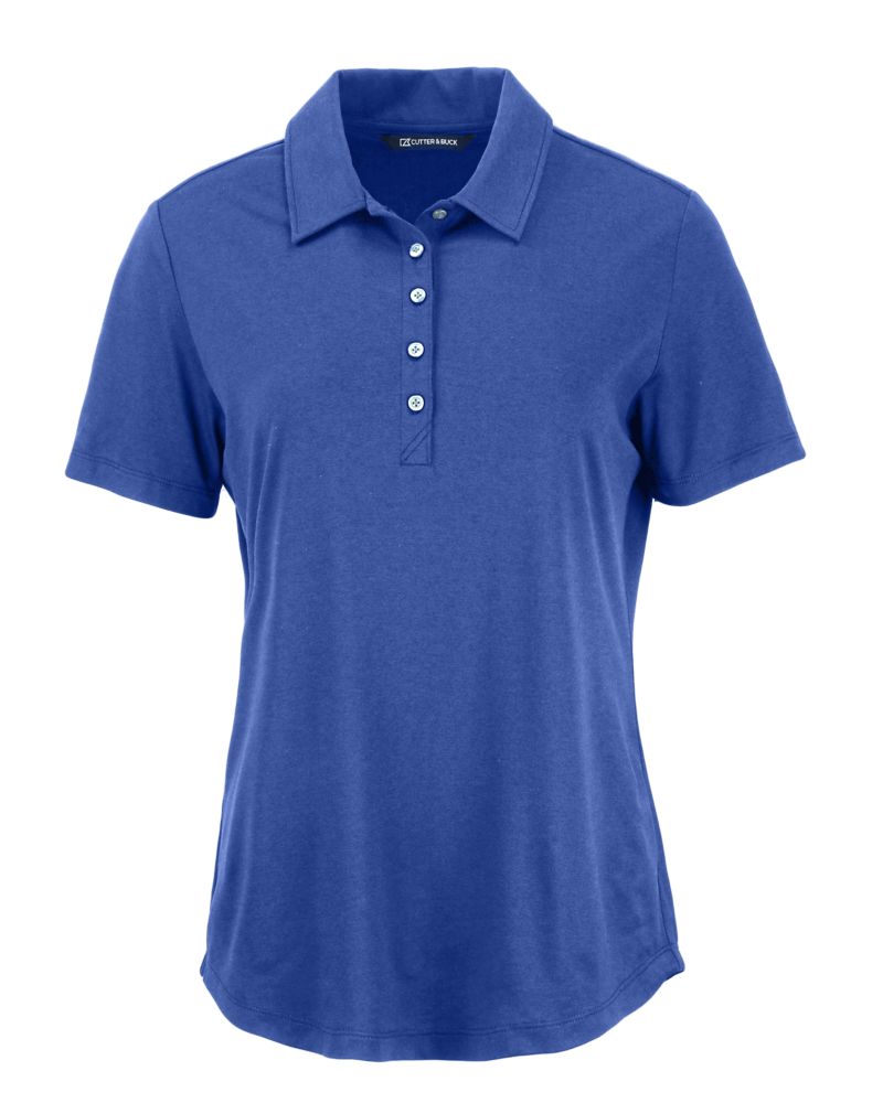 Cutter & Buck Women's Coastline Recycled Double Peached Polo-2