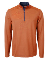 Cutter & Buck Men's Virtue Recycled Micro Stripe Featherlight Pique Quarter Zip Pullover-1