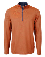 Cutter & Buck Men's Virtue Recycled Micro Stripe Featherlight Pique Quarter Zip Pullover-2